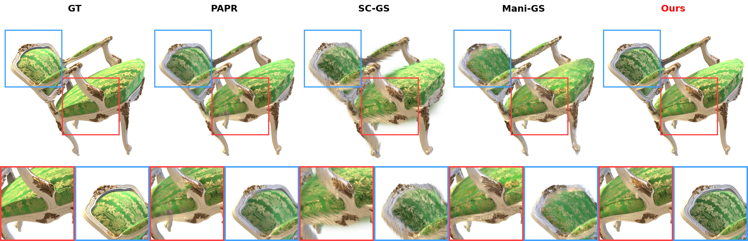 Chair editing comparison (Neural Editor)