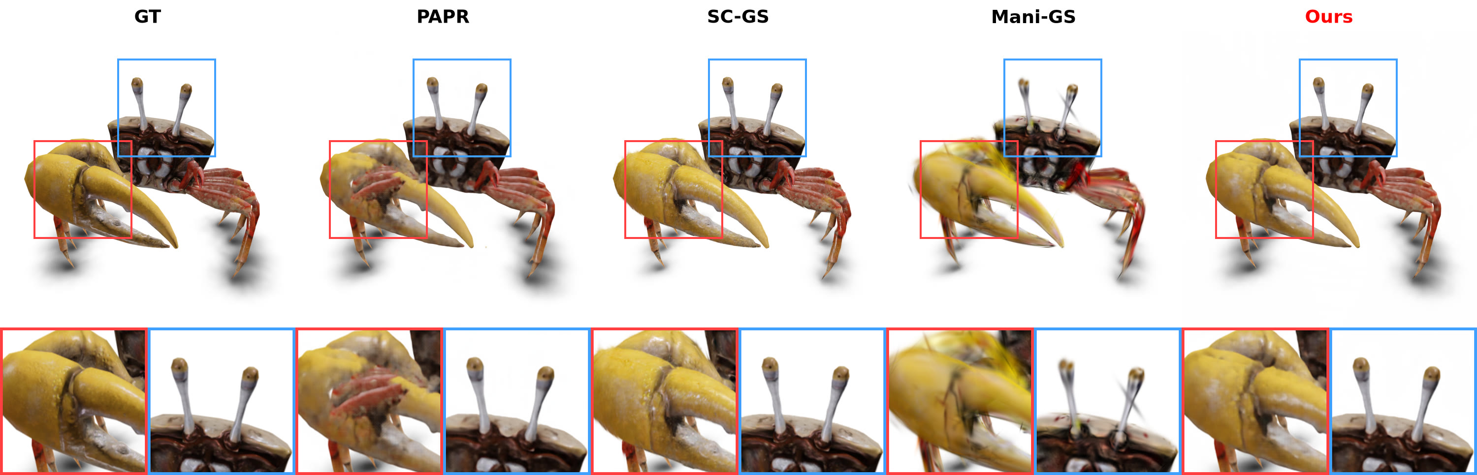 Crab editing comparison (Objaverse)