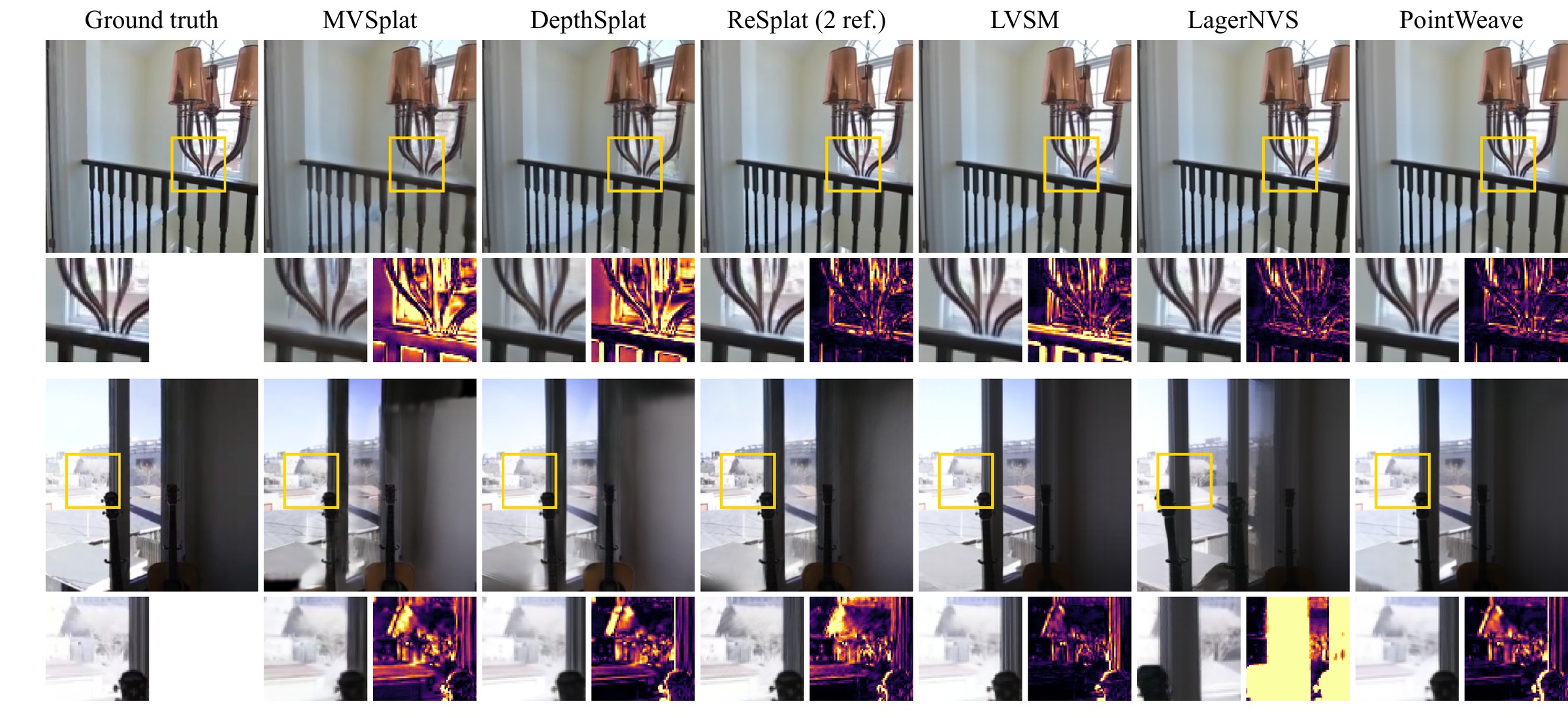 RE10K qualitative comparison